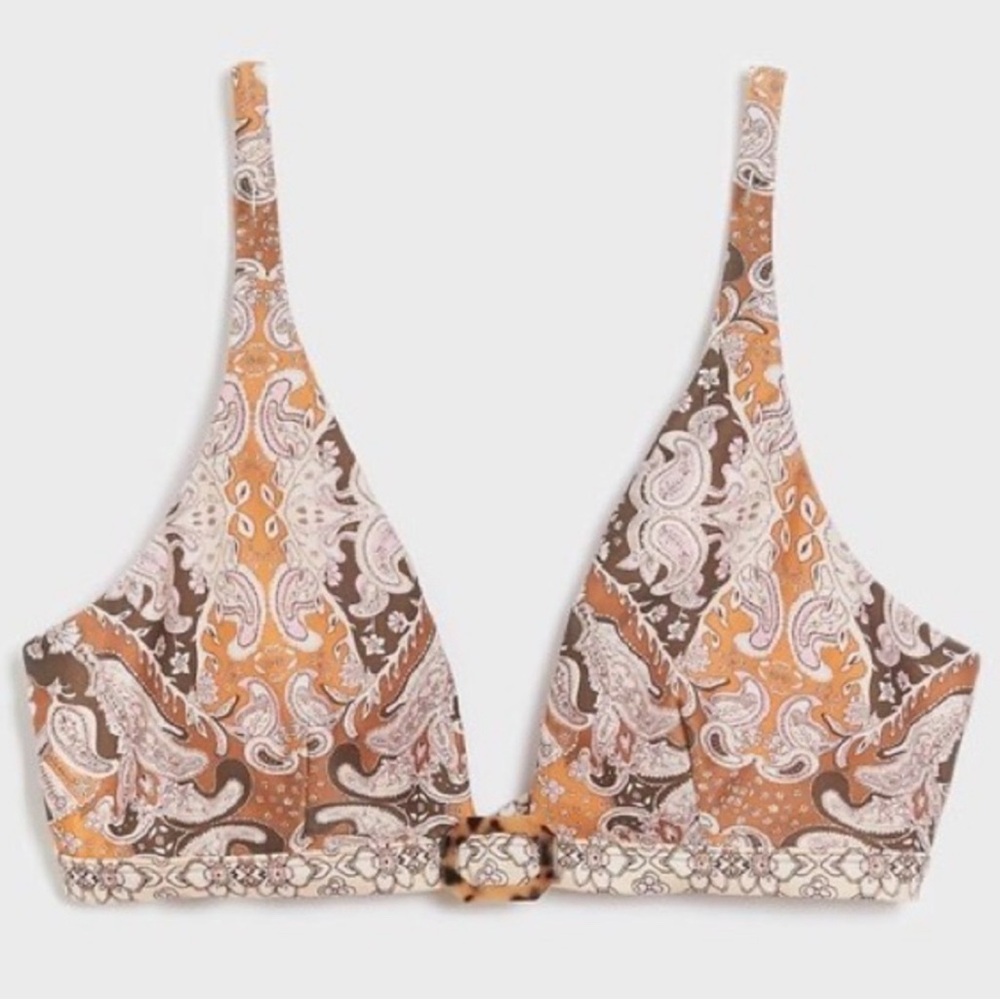 NWT: Anthropologie Paisley Bikini Top